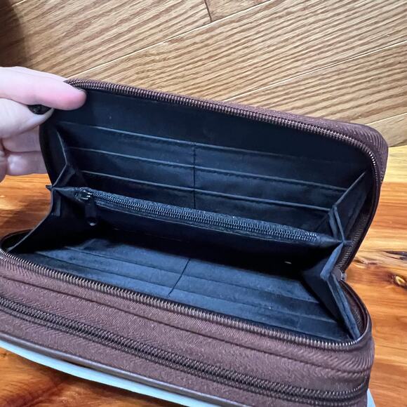 Vintage 1990's Family Organizer & Wallet Zippered Binder Calculator Memo Pad NEW - Picture 6 of 15